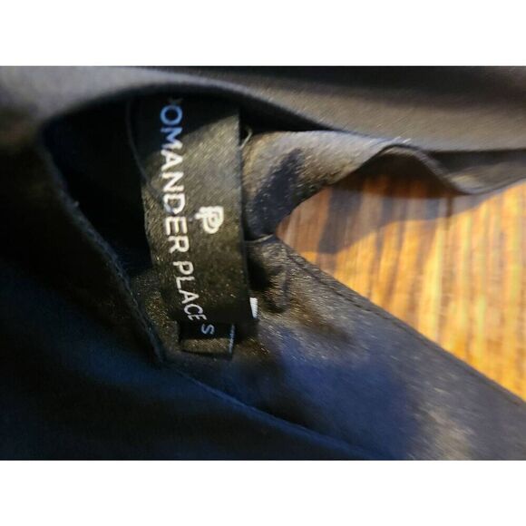 Tuckernuck Pomander Place Tie Knot Sleeve Black Mini Dress sz Small - Picture 3 of 5